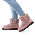 thumbnail image 3 of Ravelier Women's Fuzzy Fleece House Bootie Ladies' Memory Foam Slipper with Rubber Sole, 3 of 6