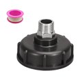 thumbnail image 1 of davian Adaptateur de Réservoir IBC Fourre-Tout Drain Raccord Pièces Remplacement Raccords Maison Équipement Polyvalent Fournitures pour Connecteur Tuyau de Jardin 4 points, 1 of 8
