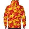 thumbnail image 7 of Naloa Vintage maple leaves autumn Men's Casual Hooded Collar Drawstring Hoodies Pullover Sweatshirts Casual Long Sleeve Shirts-Small, 7 of 7