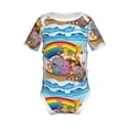 thumbnail image 2 of Balery Rainbow Animals on Noah's Ark Pattern Baby Climbing Clothes Infant Bodysuit Cute Infant Bodysuit Baby Romper-2 Years, 2 of 7