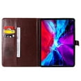 thumbnail image 4 of iPad Pro 12.9 inch 4th Generation 2020 & 2018 Case, Dteck Slim Fit Embossed Flower Pattern PU Leather Folio Stand Case with Card Holders Cover, Brown Flower, 4 of 5