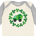 thumbnail image 4 of Inktastic St Patricks Day Shamrock Truck Boys Long Sleeve Baby Bodysuit, 4 of 5