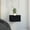 Black, variant on Wall - Mounted End Table / Clear Instructions / Nighttime Use