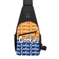 thumbnail image 2 of Bolso de hombro unisex con diseño de galletas, deportivo, informal, ligero, duradero, de gran capacidad y a la moda., 2 of 4