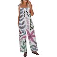 thumbnail image 1 of Birdeem Women Ladies Printed Summer Sleeveless Backless Loose Long Playsuits Rompers Jumpsuit, 1 of 9