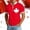 Red, variant on Graphic Tee for Everyday Wear Male T Shirt with Patriotic Canada Maple Leaf Print and Comfortable Blend