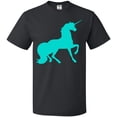 thumbnail image 3 of Inktastic Aqua Unicorn T-Shirt, 3 of 5