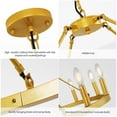 thumbnail image 5 of bokifol 12-Light Gold Wagon Wheel Chandelier,37.4"Round Chandelier,Dining Room Light Fixture,Industrial Foyer Lighting Fixtures,for Living Room,Bedroom,Kitchen Island,Entryway,E12 Base, 5 of 7