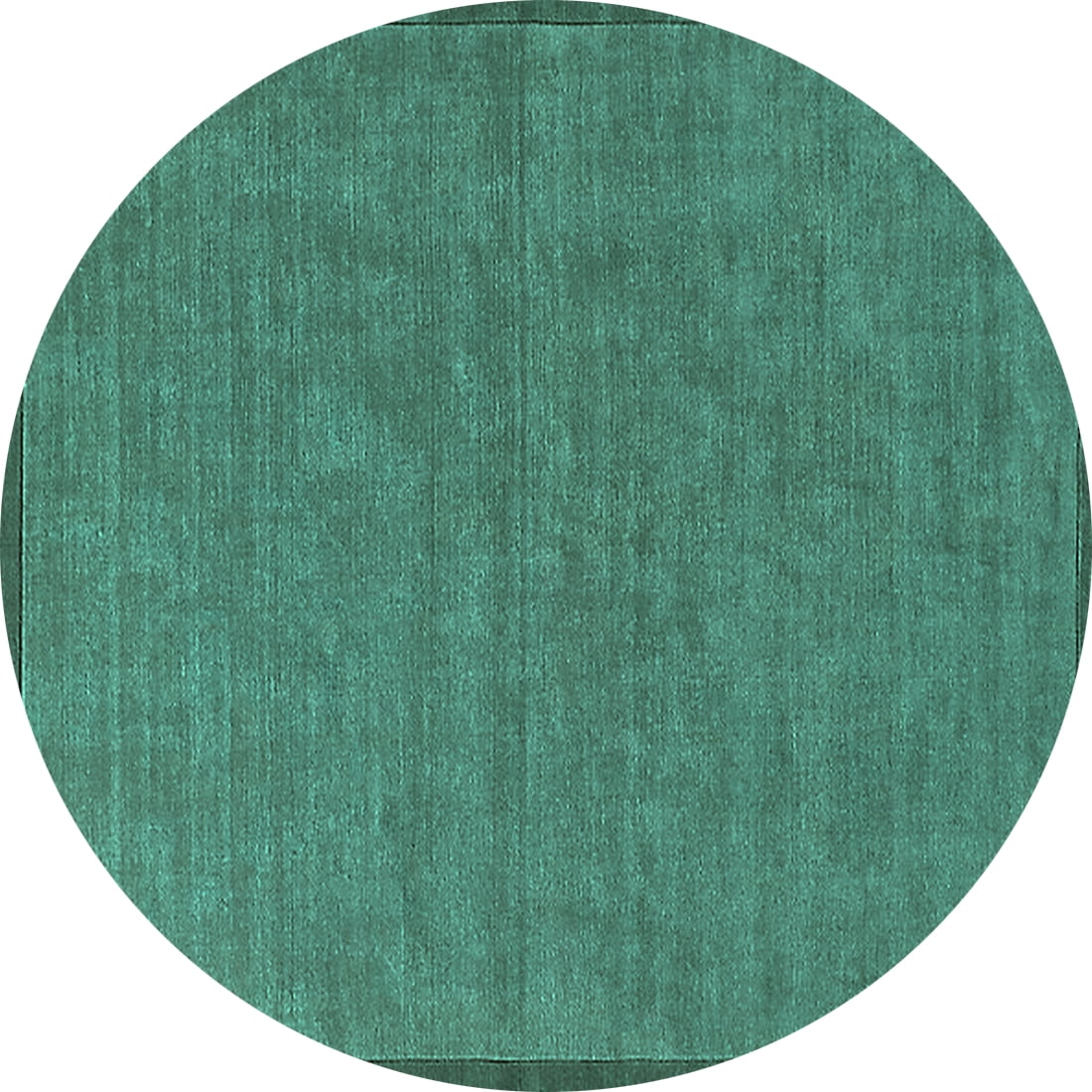 Ahgly Company Indoor Round Solid Turquoise Blue Modern Area Rugs, 6 ...