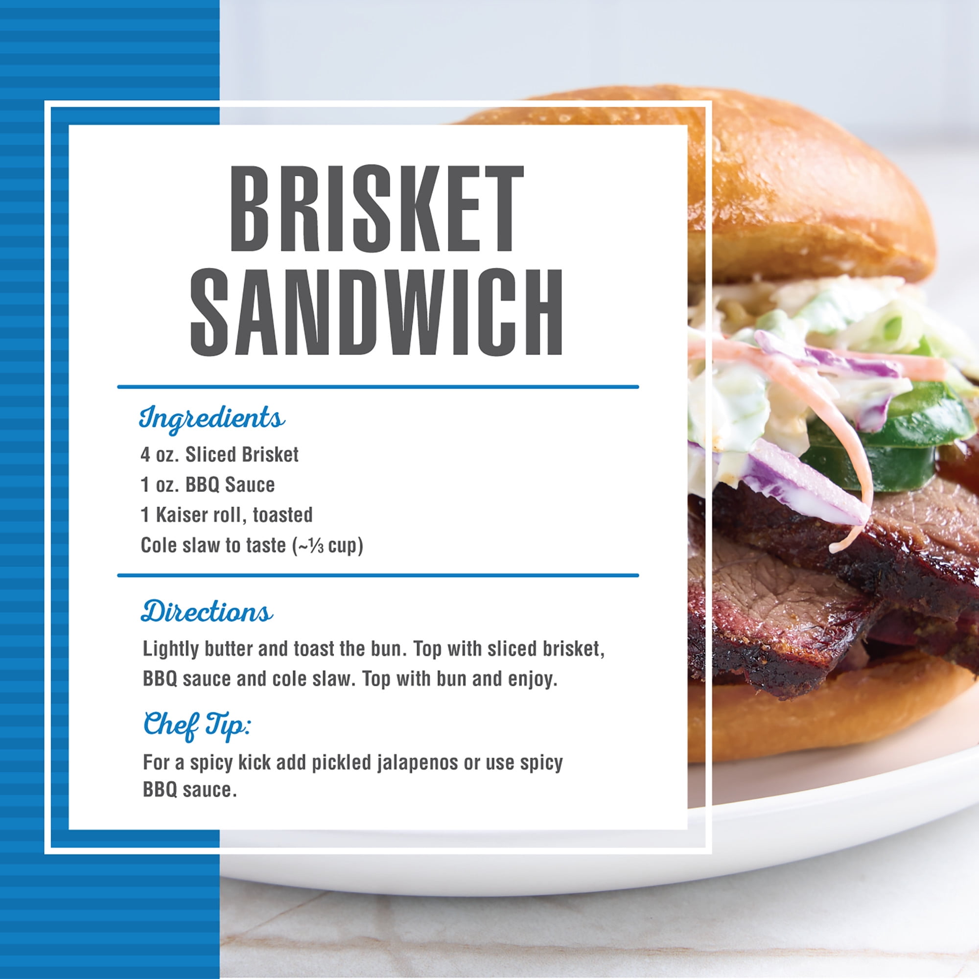 Whole Beef Brisket, Fresh, Boneless, Vacuum Sealed, 12.30 - 28.0 lb