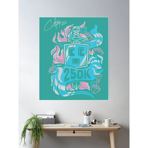 Craftee 194 Poster Wall Art, Modern Wall Decor For Living Room Bedroom, 8x12 UNFRAMED