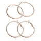 thumbnail image 4 of Sonducket 1 par de pendientes para niña, aro grande, Clip para la oreja, pendiente para mujer, círculo liso, decoración para mujer para fiesta 4cm sin agujero 20Conjunto, 4 of 6