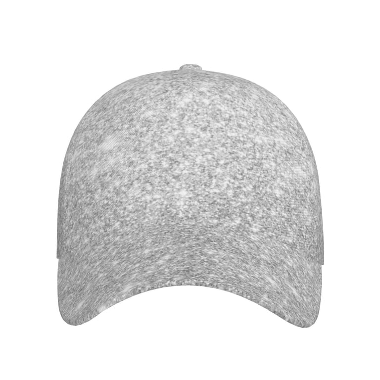 Daiia Silver Glitter print Baseball Cap Men Women Golf Dad  display picture 3