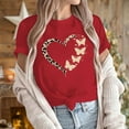 thumbnail image 4 of Goodtrade8 Plus Size Valentines Womens Tops Cute Valentines Women Gifts Graphic Pullover Short Sleeve Womens T-Shirts, 4 of 7