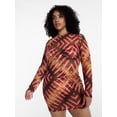 thumbnail image 2 of Hot Girl Summer by Megan Thee Stallion Women's and Women's Plus Thee Mesh Coverup Dress, Sizes XS-3X, 2 of 6