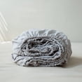 thumbnail image 1 of Linen Fitted Sheet with Stone Washed es Deep Pocket French Flax Solid Color Soft Breathable Bedding (Queen Linen), 1 of 8