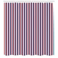 thumbnail image 3 of Ambesonne Harbour Stripe Shower Curtain, Patriotic Colors, 69"Wx84"L, Violet Blue Vermilion, 3 of 3
