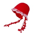 thumbnail image 1 of Gorro de punto Fernando para mujer moderno Con protección para las orejas Rojo, 1 of 8