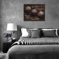 thumbnail image 4 of Give It To God And Go To Sleep Sign Wall Art Lake Mountain Pictures Wall Decor Christian Canvas Prints Posters Framed Artwork Paintings Home Decorations for Kitchen Living Room Bedroom 16"x12", 4 of 6