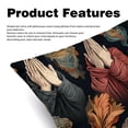 thumbnail image 2 of Pray Luxurious Velvet Decorative Throw Pillow Covers - Set of 2, Unique Patterns, 16x16, 18x18, 20x20 Inches for Home Decor & Gifts, 2 of 6