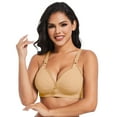 thumbnail image 3 of Wutalume Full Cup Wireless Bras for Women, No Steel Ring, Comfort Coverage Bra, Daily Wear, Solid Color, Non-Padded Womens Bras,Complexion 38, 3 of 6