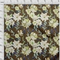 thumbnail image 3 of oneOone Cotton Cambric Brown Fabric Florals Fabric For Sewing Printed Craft Fabric By The Yard 56 Inch Wide, 3 of 4