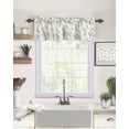 thumbnail image 2 of Valances for Kitchen Windows Vintage Floral Plant Valance Curtains for Living Room, Sage Green Rod Pocket Window Valance Red Window Treatment for Bathroom Bedroom 54x18inch, Washable, 2 of 6