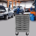 thumbnail image 4 of ARTMAN 20" 7 Drawers Rolling Steel Storage Tool Chest with Wheels, Heavy Duty Industrial Service Cart Storage Organizer with Locking System for Workshop Garage Repair Shop, 4 of 16