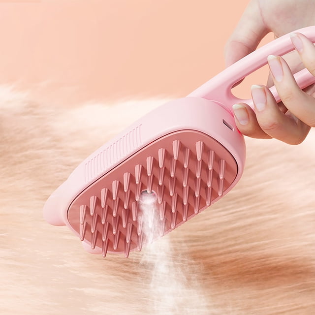 Pet Grooming Spray Massage Brush Detangling Slicker Comb With Ergonomic Handle Deshedding Tool For Long And Short Hair Cats Dogs