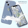 thumbnail image 6 of for iPhone 13 Case Cute Slim Shockproof Phone Case with Wireless Charging Support and Protection, Blue Grey, 6 of 7