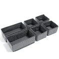 thumbnail image 3 of Dresser Drawer Organizer, Closet Open Storage Cubes Foldable Storage Bins Dividers Fabric Storage Cubes Drawer Containers, 3 of 4