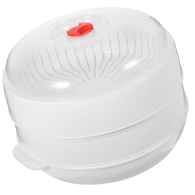 UPOUART Lidded Microwave Steamer Double Layer Vegetable Steamer For Multi Food Cooking For Healthy Meals For Home Use