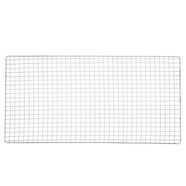 Red de parrilla BBQ cuadrada Uxcell 23.6"x11.6" de acero inoxidable electrochapado para asar a la parrilla con carbón