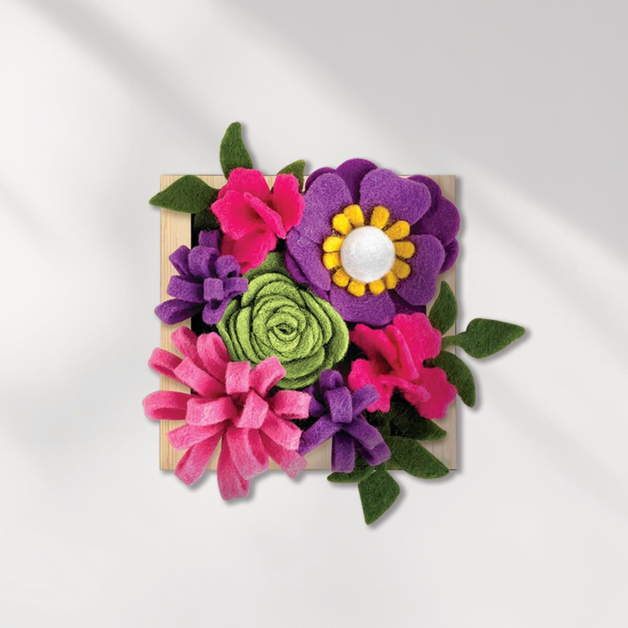 (2 pack) Hello Hobby Create Your Own Mini Felt Flowers, Child Craft Kit