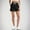 Black, variant on Women's Casual Cotton Shorts with Elastic Waist - Soft, Breathable, and Comfortable for Everyday Wear, Sports, and Summer