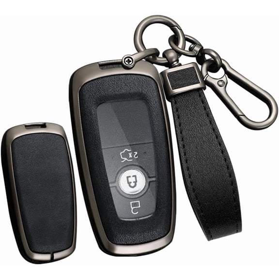 Key Case Holder Protector Keychain for Ford Bronco EcoSport Edge Escape Expedition Explorer F150 F250 F350 F450 Zinc Alloy Key Fob Cover