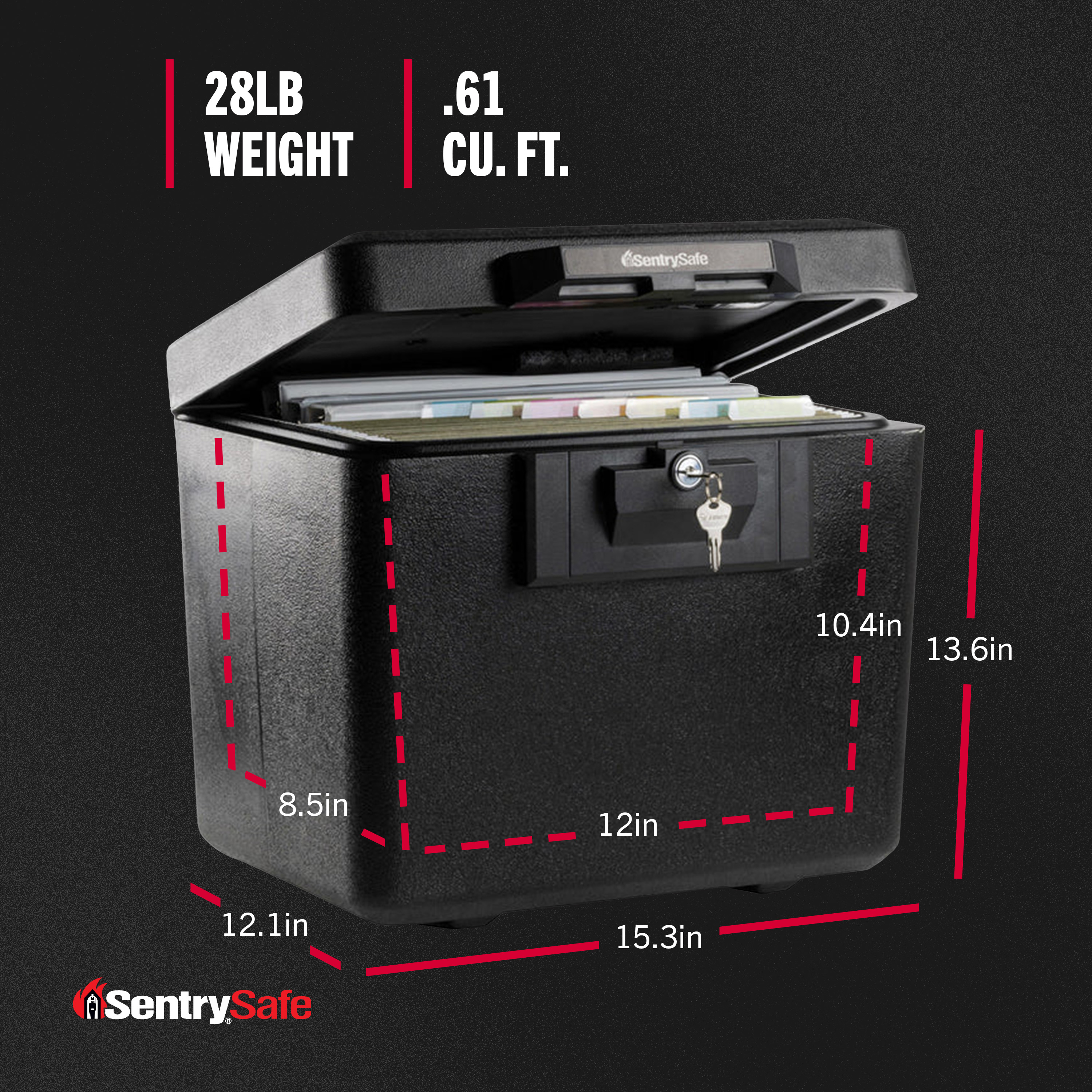 SentrySafe 1170 Fire-Resistant Document Safe with Key Lock photo 2