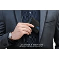 thumbnail image 4 of Serman Brands RFID Blocking Slim Wallet | Bifold Genuine Leather Thin Minimalist Front Pocket Wallets | Credit Card Holder | For Men with Money Clip | Jet Black, 4 of 7