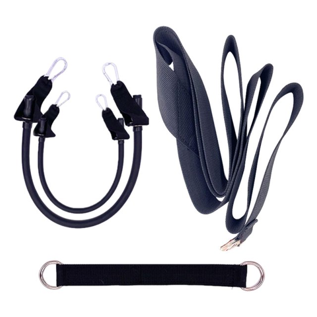 2 cuerdas de entrenamiento de golf resistentes, accesorios de regalo, herramienta de corrección para adultos. Negro