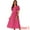 Hot Pink, variant on DARING DIVA Women's Puff Sleeve Textured Fit and Flare Dresses M Hot Pink