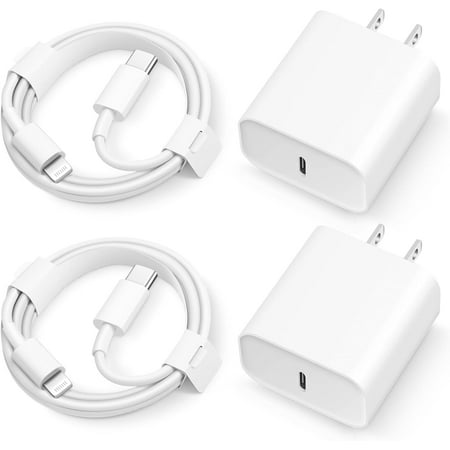 iPhone 14 13 12 11 Super Fast Charger [2Pack] cargador 20W Rapid USB C Wall Charger Block with 6FT Fast Charging Cable Compatible with iPhone 14 Pro Max/Pro/Plus/Mini/iPad