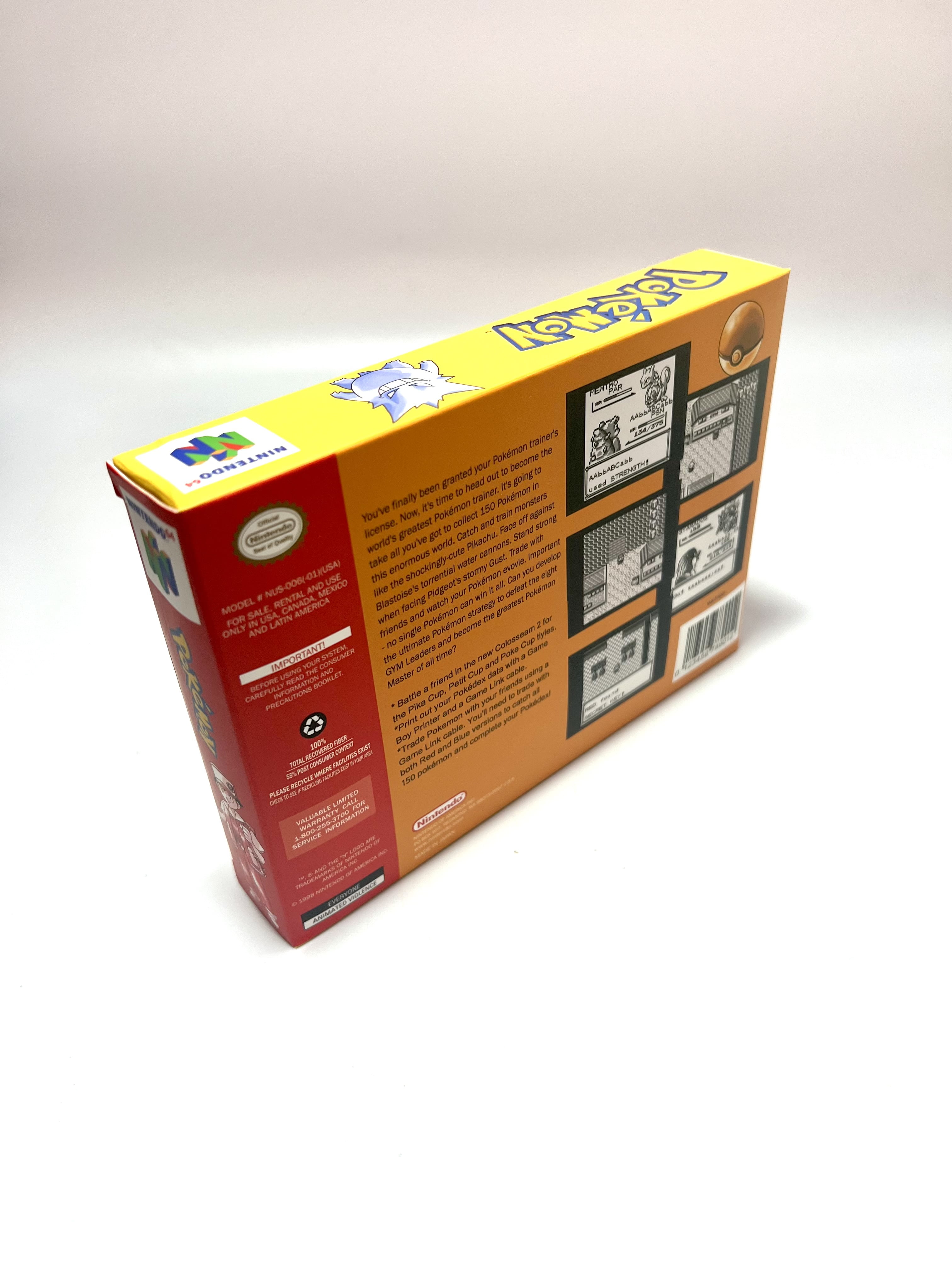 Pokemon Yellow for N64 (Playable Game)