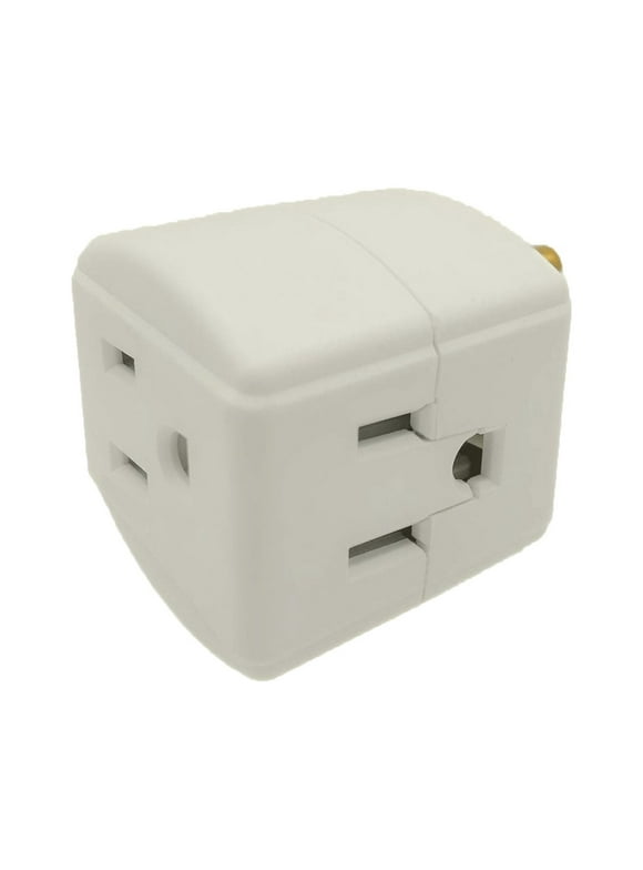 Wideskall Ground 3 Outlet Wall Tap Adapter UL Certified