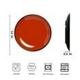 thumbnail image 5 of TP 11" Melamine Dinner Plates, 6-piece Plate Set Unbreakable Serving Dishes, Black & Red, 5 of 7