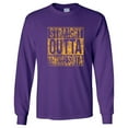 thumbnail image 2 of Straight Outta Minnesota Long Sleeve T Shirt - 2X-Large - Purple, 2 of 6