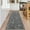 2*6ft Dark gray, variant on Washable Rug 8x10 Area Rug for Living Room Solid Grey Rug Modern Rug, Non Slip Soft Thin Rug, Distressed Plain Rug, Contemporary Foldable Printed Rug for Bedroom