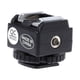 thumbnail image 3 of Hot Shoe Converter Adapter PC Sync Port Kit For Flash To For Camera Features PC Sync Socket Photography Studio Supplies ﻿, 3 of 7