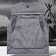 thumbnail image 4 of Ceisia Men's Loose Fit Outdoor Utility Vest Multi-Pocket Breathable Mesh Lining V-Neck Fishing Hiking Volunteer Waistcoat Gifts Gray S, 4 of 6