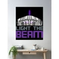 thumbnail image 2 of Light The Beam - Sacramento Basketball Poster Wall Art, Modern Wall Decor, 12x18 UNFRAMED, 2 of 3