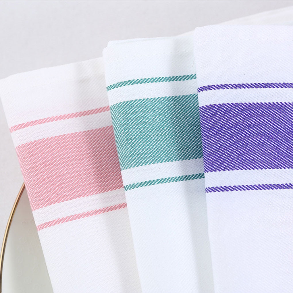 TureClos Dish Cloth Cotton Quick Dry Kitchen Towel Absorbent Cleaning Tea  Rag Kitchen Duster Towel, Light Blue 